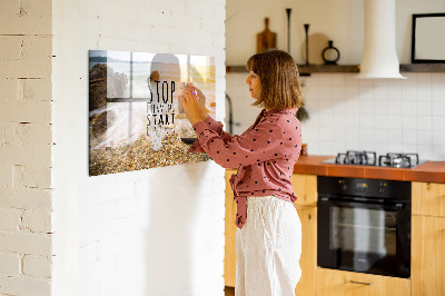 Memobord keuken Motiverende tekst