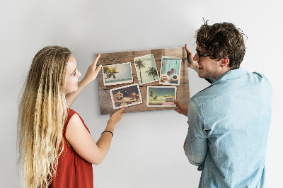 Memobord keuken Polaroidfoto's