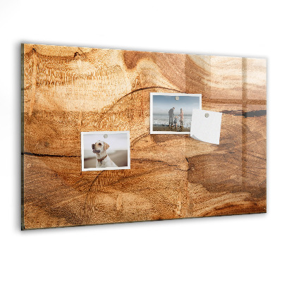 Magnetisch wandbord Houtstructuur
