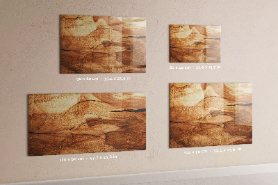 Magnetisch wandbord Houtstructuur