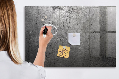 Glazen magneetbord met decoratieve print Metalen wand