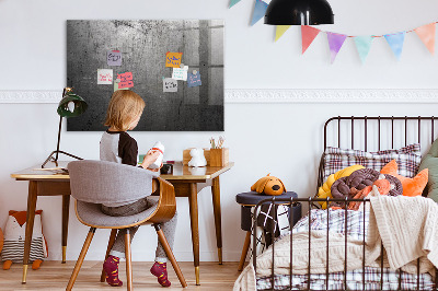 Glazen magneetbord met decoratieve print Metalen wand