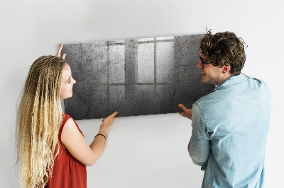 Glazen magneetbord met decoratieve print Metalen wand