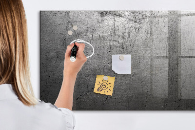 Glazen magneetbord met decoratieve print Metalen wand
