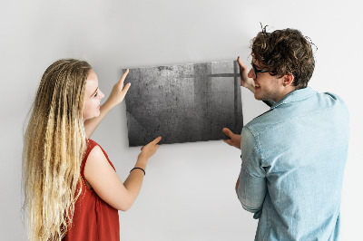 Glazen magneetbord met decoratieve print Metalen wand