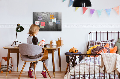 Glazen magneetbord met decoratieve print Metalen wand