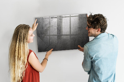 Glazen magneetbord met decoratieve print Metalen wand