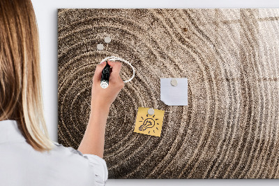 Beschrijfbaar magneetbord van glas met design Kofferbak