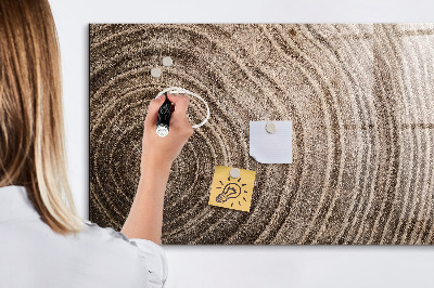 Beschrijfbaar magneetbord van glas met design Kofferbak