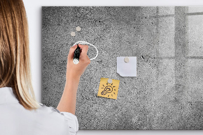 Beschrijfbaar magneetbord van glas met design Industriële muur