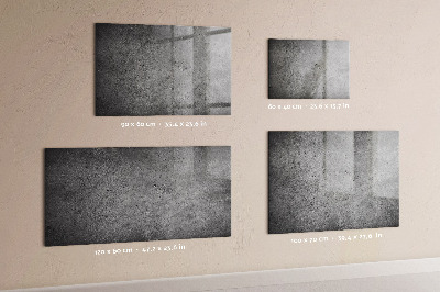 Beschrijfbaar magneetbord van glas met design Industriële muur