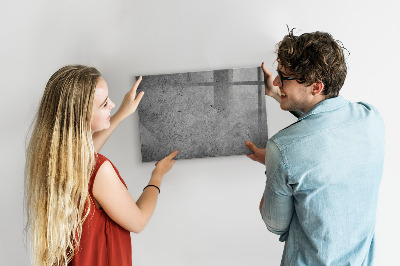 Beschrijfbaar magneetbord van glas met design Industriële muur