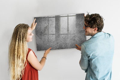 Beschrijfbaar magneetbord van glas met design Industriële muur