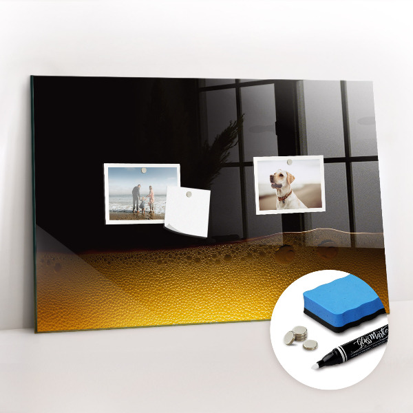 Glazen magneetbord met decoratieve print Sinaasappelsap