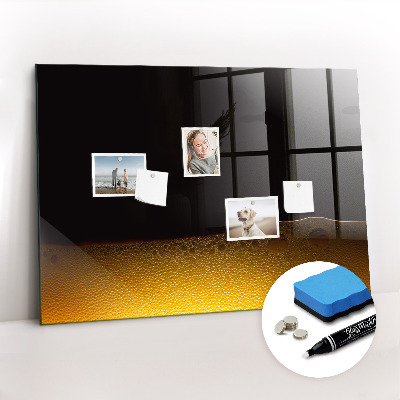 Glazen magneetbord met decoratieve print Sinaasappelsap