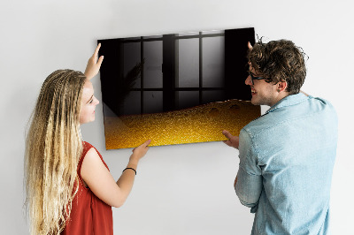 Glazen magneetbord met decoratieve print Sinaasappelsap