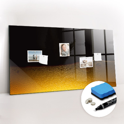 Glazen magneetbord met decoratieve print Sinaasappelsap