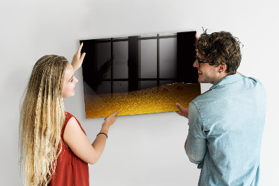 Glazen magneetbord met decoratieve print Sinaasappelsap