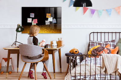 Glazen magneetbord met decoratieve print Sinaasappelsap