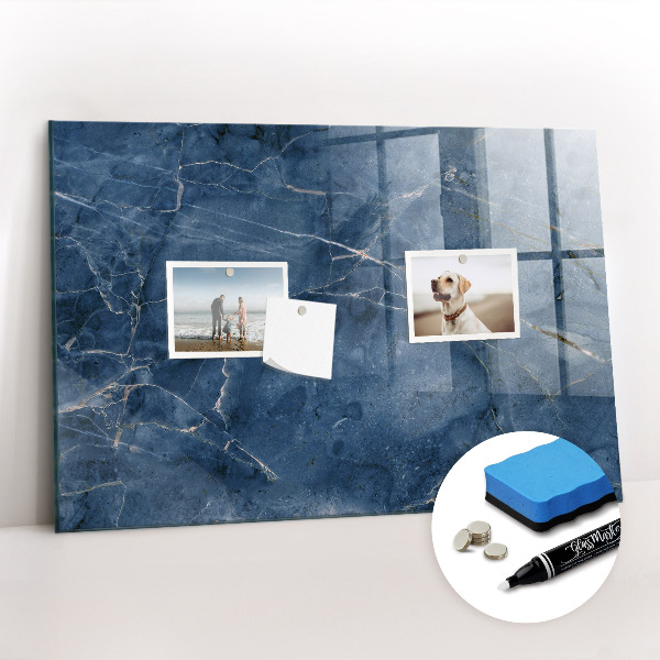 Glazen magneetbord met decoratieve print Elegant marmer