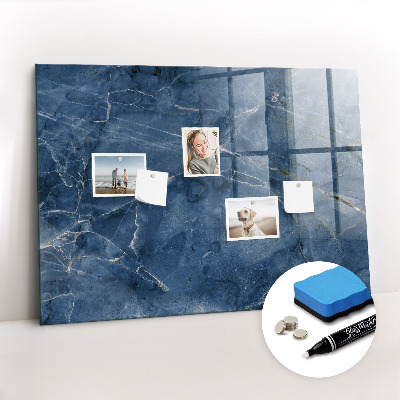 Glazen magneetbord met decoratieve print Elegant marmer