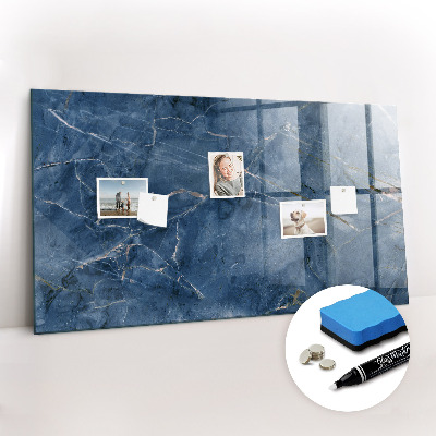 Glazen magneetbord met decoratieve print Elegant marmer