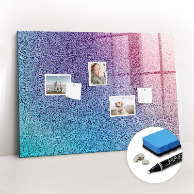 Beschrijfbaar magneetbord van glas met design Verlooppatroon
