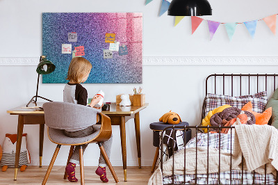 Beschrijfbaar magneetbord van glas met design Verlooppatroon