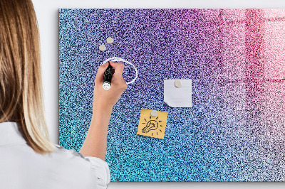 Beschrijfbaar magneetbord van glas met design Verlooppatroon