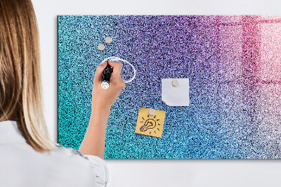 Beschrijfbaar magneetbord van glas met design Verlooppatroon