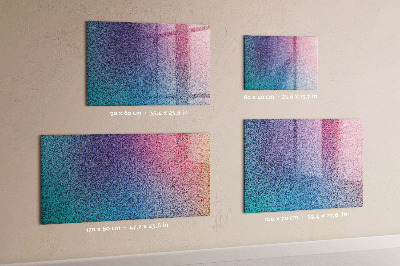 Beschrijfbaar magneetbord van glas met design Verlooppatroon