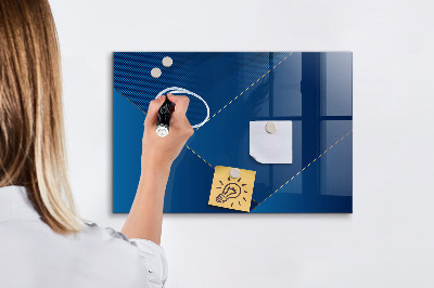 Glazen magneetbord met decoratieve print Decoratieve abstractie