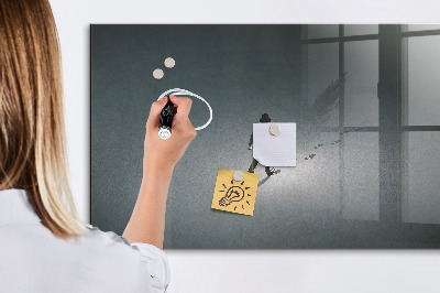 Beschrijfbaar magneetbord van glas met design Wanderer in het donker