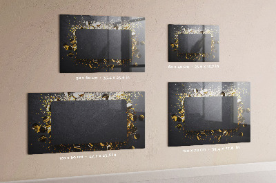 Beschrijfbaar magneetbord van glas met design Gouden confetti