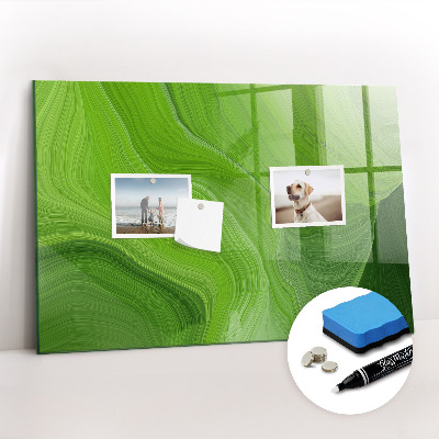 Glazen magneetbord met decoratieve print Moderne golven