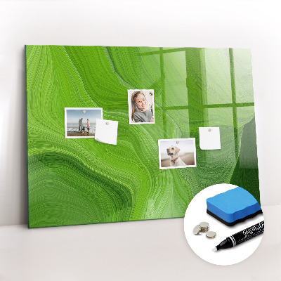 Glazen magneetbord met decoratieve print Moderne golven