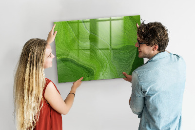 Glazen magneetbord met decoratieve print Moderne golven