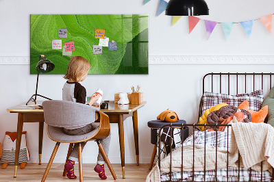 Glazen magneetbord met decoratieve print Moderne golven