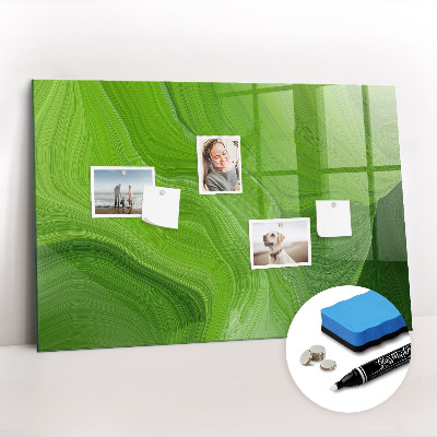 Glazen magneetbord met decoratieve print Moderne golven