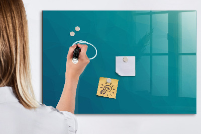Glazen magneetbord met decoratieve print Mariene abstractie
