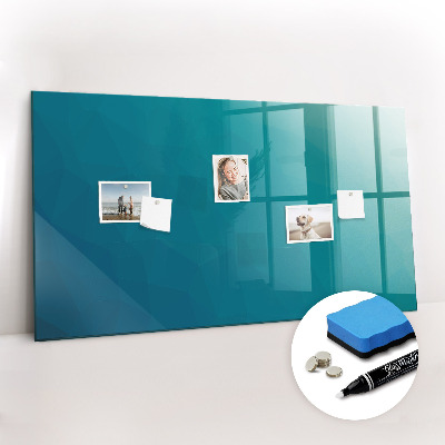 Glazen magneetbord met decoratieve print Mariene abstractie