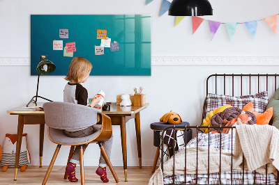 Glazen magneetbord met decoratieve print Mariene abstractie