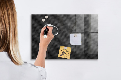 Beschrijfbaar magneetbord van glas met design Donkere abstractie