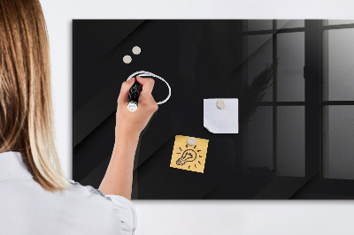 Glazen magneetbord met decoratieve print Donker muurpatroon