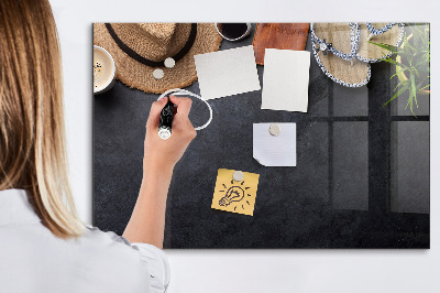 Glazen magneetbord met decoratieve print Vakantie