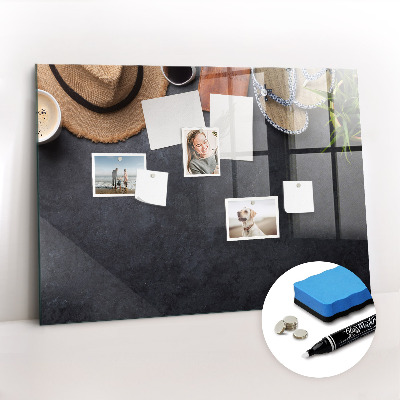 Glazen magneetbord met decoratieve print Vakantie