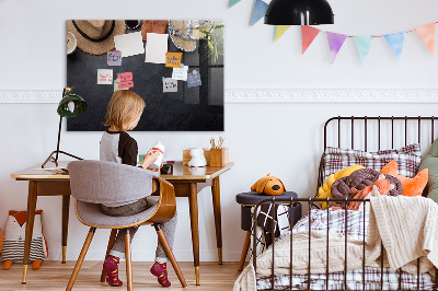 Glazen magneetbord met decoratieve print Vakantie