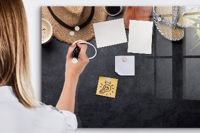 Glazen magneetbord met decoratieve print Vakantie