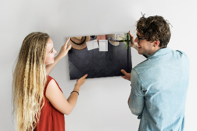 Glazen magneetbord met decoratieve print Vakantie