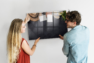 Glazen magneetbord met decoratieve print Vakantie